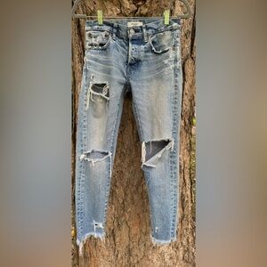 Moussy Vintage Straight leg, skinny Japanese denim